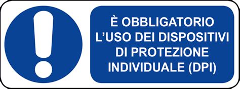 Cartello Obbligo Uso Dpi Sicurezza Shop