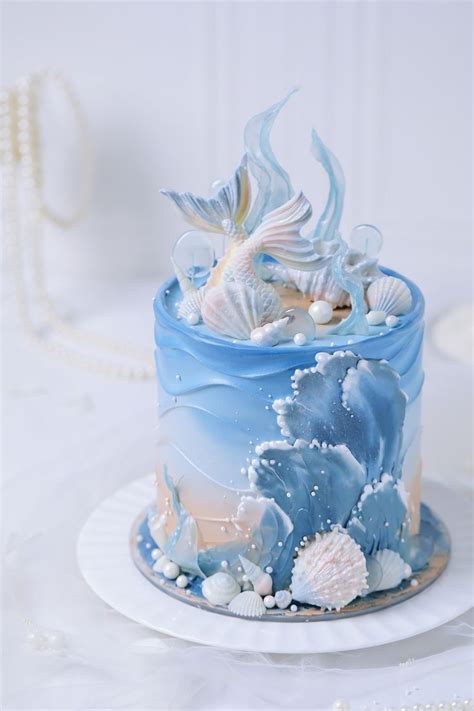 Ocean Birthday Cakes Ocean Cakes Creative Birthday Cakes Pretty