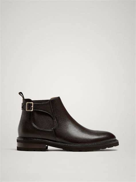 Men S Shoes Massimo Dutti Autumn Winter 2018 Leather Ankle Boots