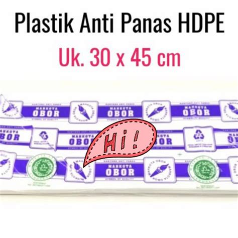 Jual Plastik Anti Panas 30x45cm Uk 5kg Kantong Tahan Obor HD PE Makanan