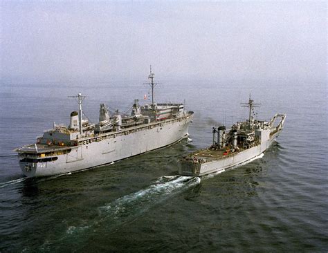 An Elevated Starboard Quarter View Of The Destroyer Tender Uss Acadia