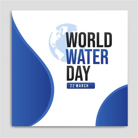 Premium Vector World Water Day 22 March Vector