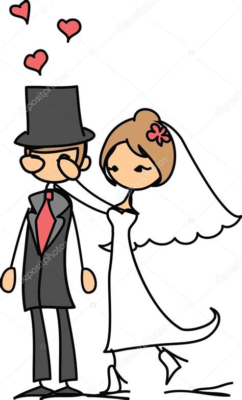 Wedding Picture Of Bride And Groom Stock Vector By ©virinaflora 37456893