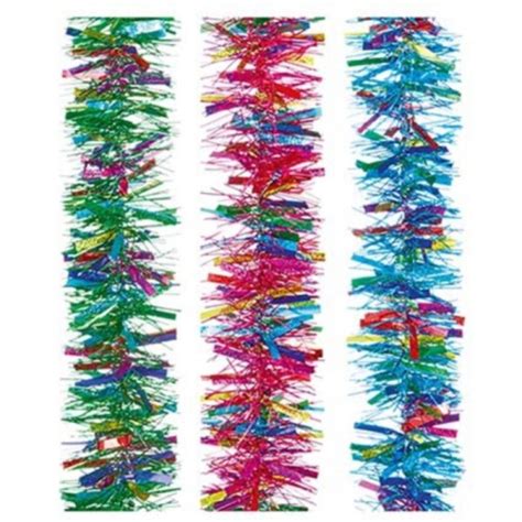 Premier Decorations Mutli Laser Chunky Fine Cut Tinsel M X Cm