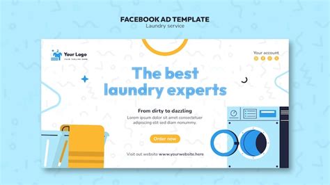 Free Psd Laundry Service Template Design