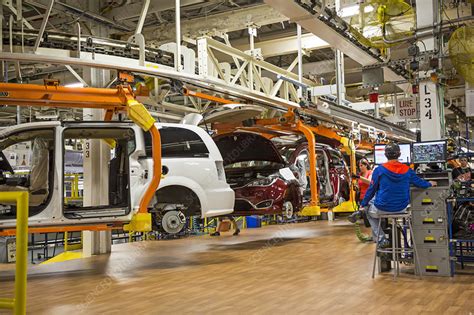 Car Assembly Plant Canada Stock Image C Science Photo