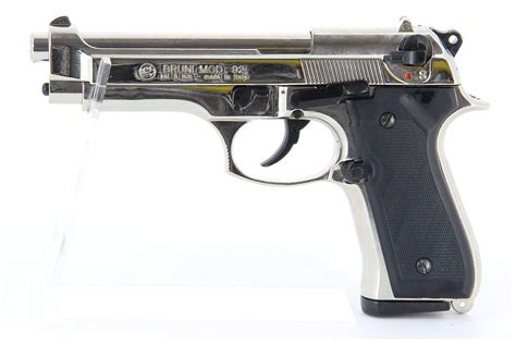 Pistolet M Bruni Nickel Blanc Mm