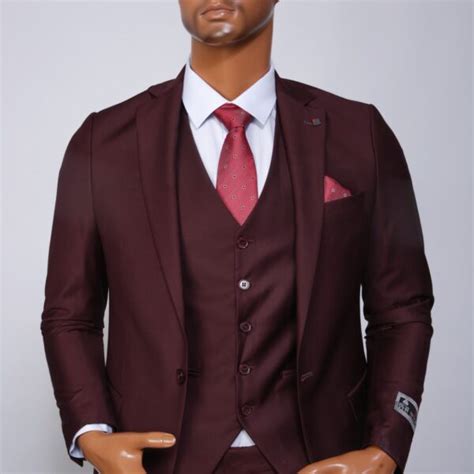 Maroon 3 Piece Suit Vip Spot Boutique