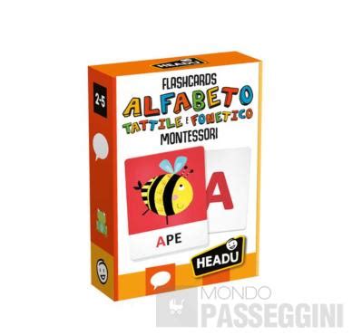 HEADU FLASHCARDS ALFABETO TATTILE E FONETICO MONTESSORI Mondo Passeggini