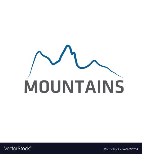 Mountains abstract Royalty Free Vector Image - VectorStock