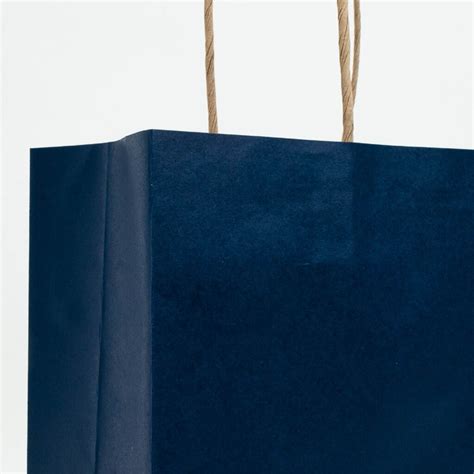 Blue Kraft Paper Bag With Twisted Handle Xxs Size — Store Age