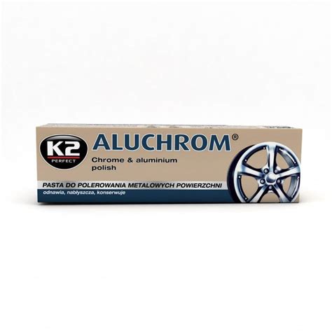 K2 ALUCHROM 120g ALLOY Polishing CHROME & ALUMINIUM POLISH METAL BRASS ...