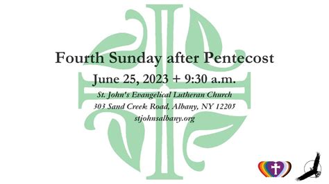 Fourth Sunday After Pentecost Youtube