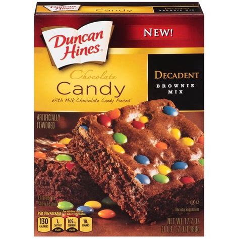 Duncan Hines Decadent Chocolate Candy Brownie Mix 17 2 Oz Instacart