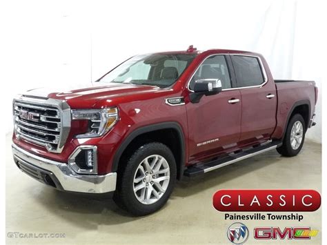 2019 Red Quartz Tintcoat GMC Sierra 1500 SLT Crew Cab 4WD 130621062