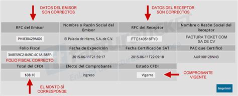 Verificación de Comprobantes Fiscales SAT