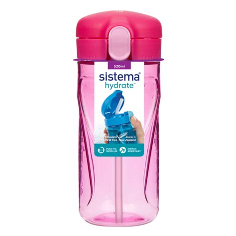 Sistema Hydrate Quick Flip Drinkfles Ml Roze Gestrikt