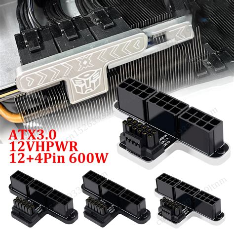 Adaptateur D Alimentation GPU ATX3 0 PCIE 5 0 Connecteur 12VHPWR 12 4