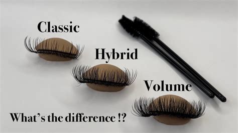 Classic Hybrid Volume Lash Extensions Whats The Difference How