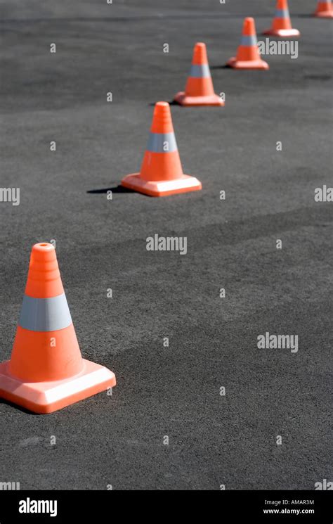 Obstacle course and cones hi-res stock photography and images - Alamy