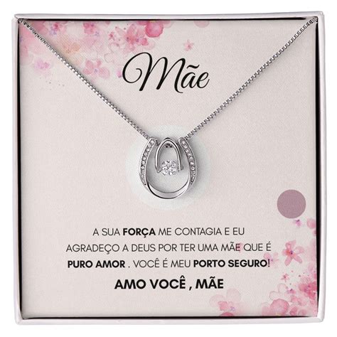 Portugu S Para A Minha M E Presente Nova Moda Amor U Colar Presente