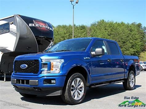 2018 Lightning Blue Ford F150 Stx Supercrew 4x4 123080038 Gtcarlot