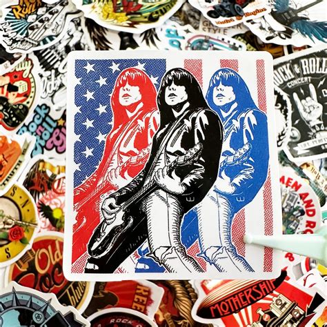 50 Pcs Rock Band Stickers Pack, Punk Rock and Roll Stickers,classic ...