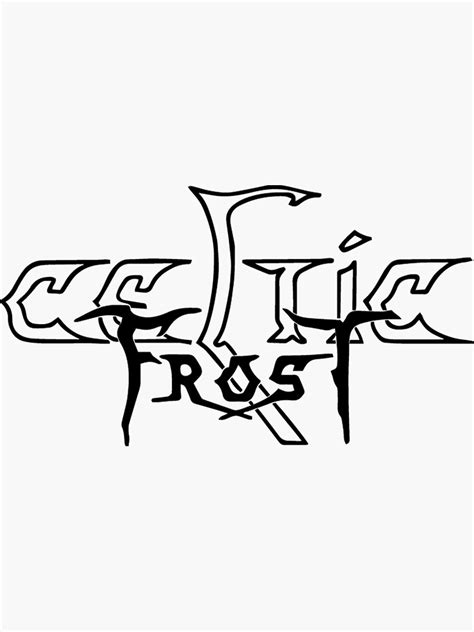 Celtic Frost Logo Sticker By Widowswail Redbubble