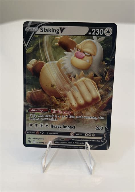 Pokémon TCG Slaking V Pokemon GO 058 078 Holo Holo Rare eBay