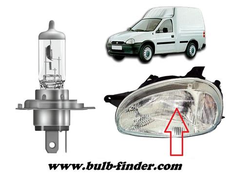 Vauxhall Combo Mk1 1994 2001 Bulb Type Low Beam Headlight Car Truck