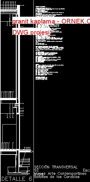 Granit Kaplama Dwg Projesi Autocad Projeler