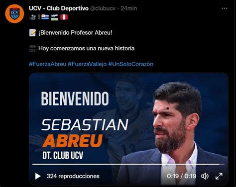 Sebastián Abreu fue anunciado oficialmente como DT de la Universidad