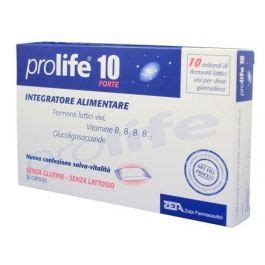 Prolife 10 Forte Integratore Alimentare 20 Capsule Fermenti Lattici Vivi