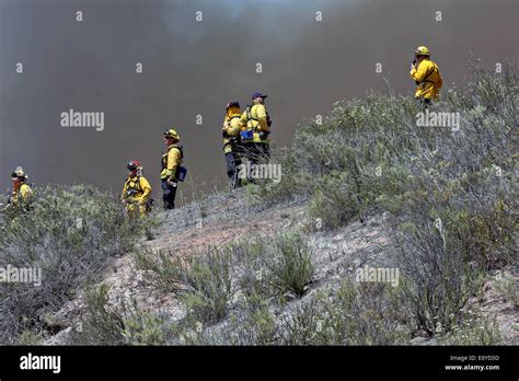 Calfire Firefighters Monitor Water Drops On The Tomahawk And Las Pulgas