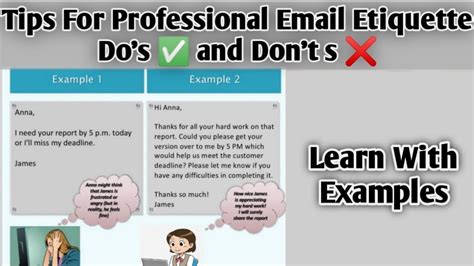 Tips For Professional Email Etiquette Do S And Don Ts Learn With