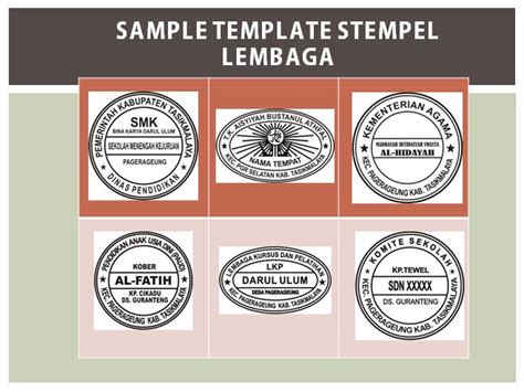 Download Kumpulan Template Stempel Lengkap Format Cdr Karyaku