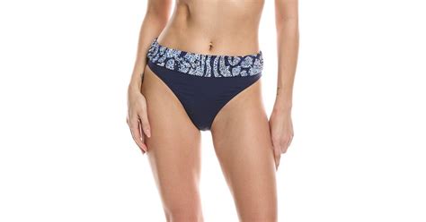 Tommy Bahama Playa Brava High Waist Sash Bikini Bottom In Blue Lyst