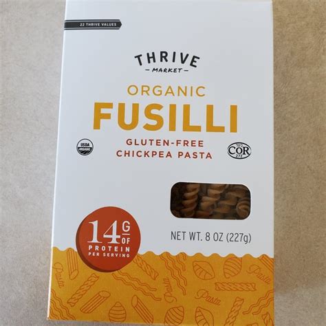 Thrive Market Organic Fusilli Gluten Free Chickpea Pasta Review Abillion