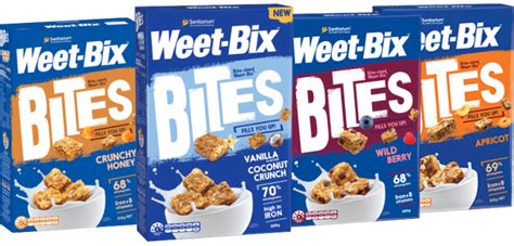 Sanitarium Weet Bix Bites Wild Berry Apricot Honey Crunch Vanilla