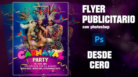 C Mo Crear Flyer De Carnaval En Photoshop Tutorial Paso A Paso Youtube