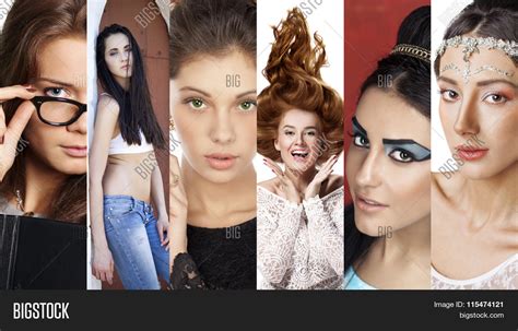 Beauty Collage Faces Image And Photo Free Trial Bigstock