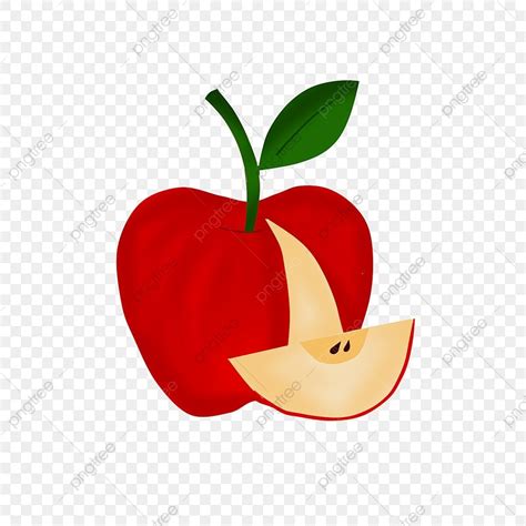 Cutting Apples Clipart Hd Png Cut Apple Illustration Sweet Fruit