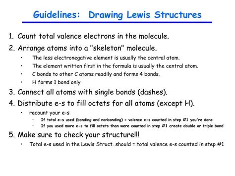 How To Draw A Lewis Structure Steps