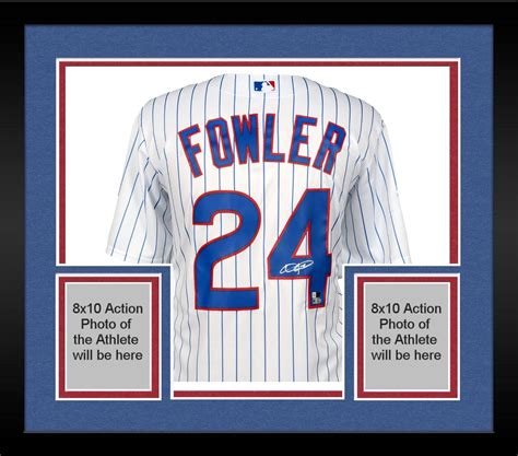 Framed Dexter Fowler Chicago Cubs 2016 Mlb World Series Champions Autographed