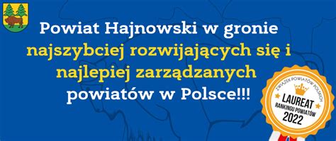 Powiat Hajnowski W Gronie Najlepszych Powiat W W Polsce Powiat