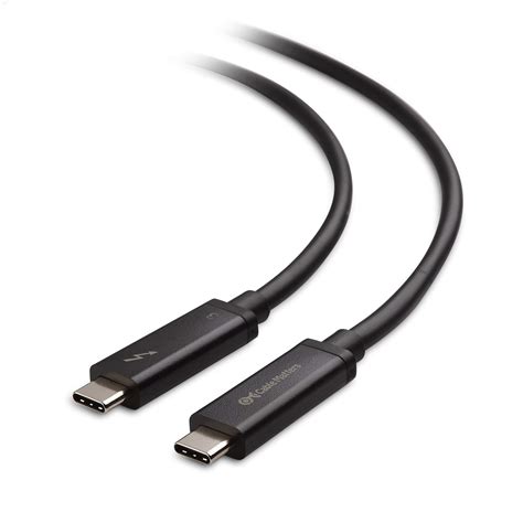 [Intel Certified] Cable Matters Active 40Gbps Thunderbolt 3 Cable in Black 2m Supporting 100W ...