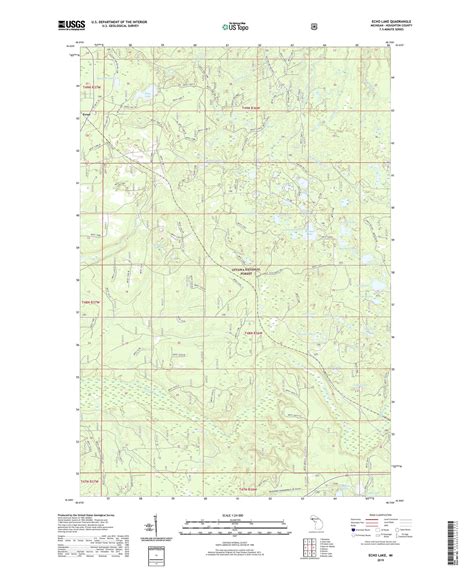 Echo Lake Michigan US Topo Map – MyTopo Map Store