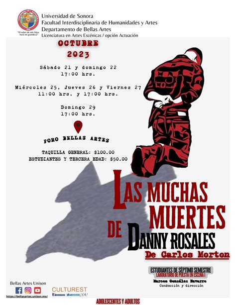 Les Invitamos A Ver La Obra De Teatro Las Muchas Muertes De Danny