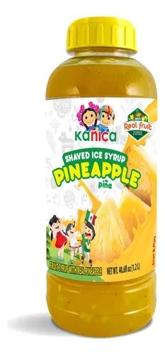 Kanica Jarabe De Pina Fruta Real Y Natural Para Hielo Afeit Mercadolibre