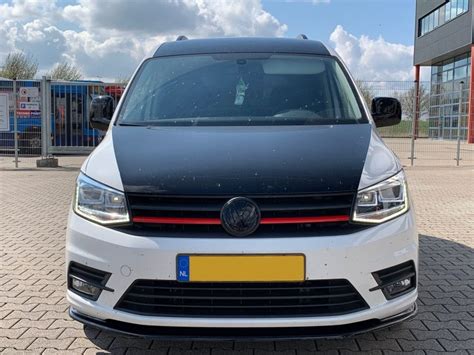 Volkswagen Caddy 2015 Design Onderspoiler Glans Zwart Zwart Alu